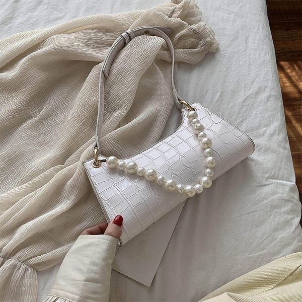 women tote bags vintage baguette handbag mini pu leather chain pearl shoulder bag retro women bag stone pattern female purse
women tote bags vintage baguette handbag mini pu leather chain pearl shoulder bag retro women bag stone pattern female purse
