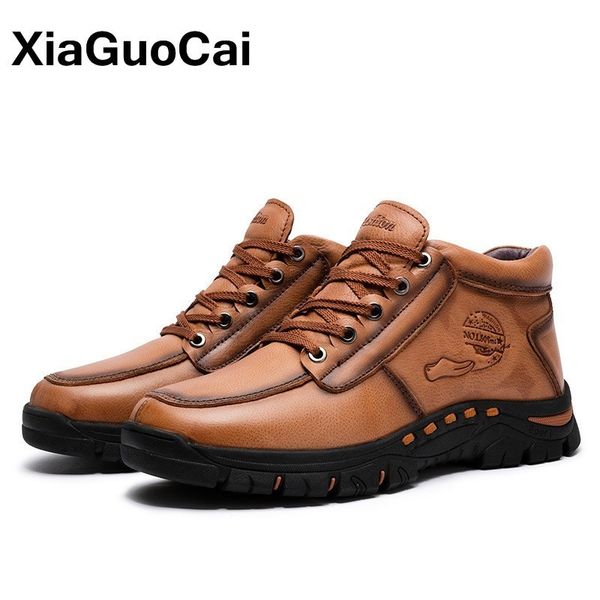 2020 autumn winter men ankle boots outdoor genuine leather man shoes british warm male snow boots with fur antiskid, Black
2020 autumn winter men ankle boots outdoor genuine leather man shoes british warm male snow boots with fur antiskid, Black