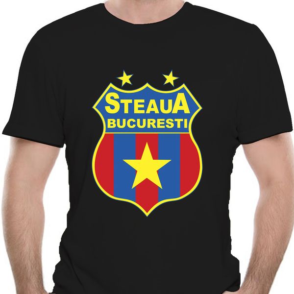 steaua bucharest footballer club t shirt camiseta futbol romania fotbal 100% cotton t-shirts for man tee 9511d