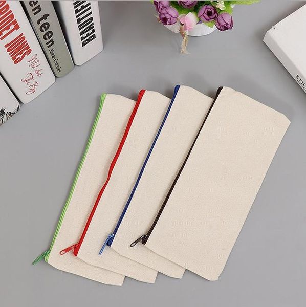 new 21x9cm white canvas blank plain zipper pencil pen bags stationery cases clutch organizer bag gift storage pouch
new 21x9cm white canvas blank plain zipper pencil pen bags stationery cases clutch organizer bag gift storage pouch