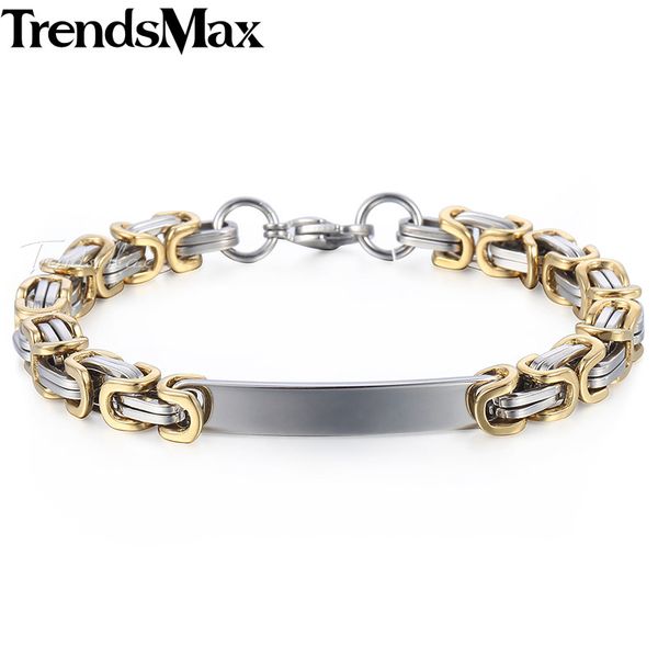 link, chain id bar men's bracelets black gold color byzantine box link stainless steel bracelet for male jewelry 5/6/8/10mm kkbm152
link, chain id bar men's bracelets black gold color byzantine box link stainless steel bracelet for male jewelry 5/6/8/10mm kkbm152