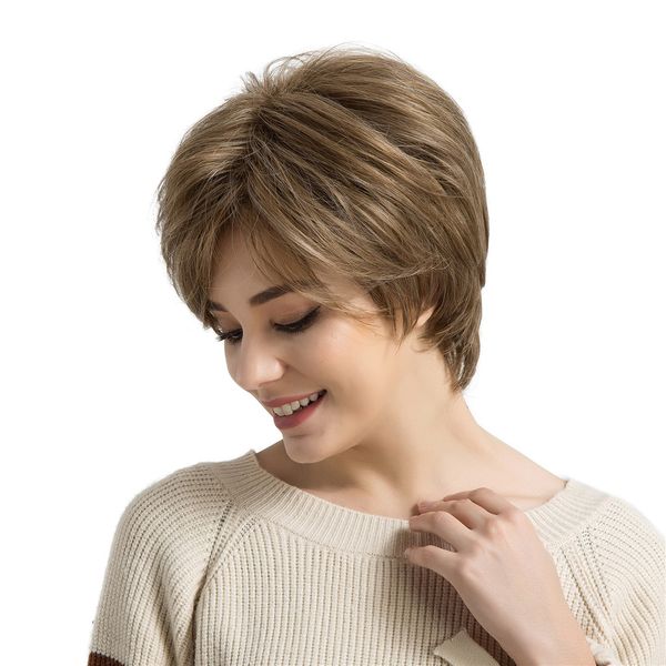 20см женщины короткие layered синтетический волос полный парик теплостойкость ombre - кофейного цвета, Black
20см женщины короткие layered синтетический волос полный парик теплостойкость ombre - кофейного цвета, Black