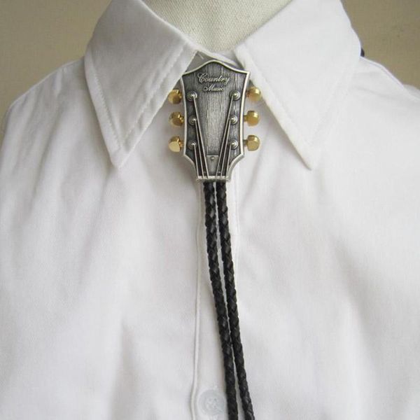 men fashion bolo tie cowboy male accessories black pu leather bolo tie with "country music" guitar metal buckle custom chain, Blue;purple
men fashion bolo tie cowboy male accessories black pu leather bolo tie with "country music" guitar metal buckle custom chain, Blue;purple