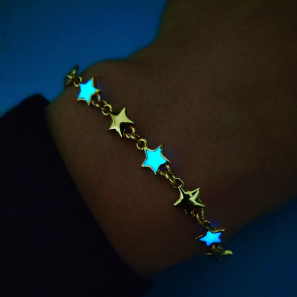 new personality creative luminous star bracelet fashion glow in the dark alloyjewelry gift for women charm bracelet wholesale, Black
new personality creative luminous star bracelet fashion glow in the dark alloyjewelry gift for women charm bracelet wholesale, Black