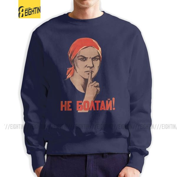 men's loose lips soviet union war information campaign sweatshirts pullover cotton communist ussr comrades russia hoodies men
men's loose lips soviet union war information campaign sweatshirts pullover cotton communist ussr comrades russia hoodies men