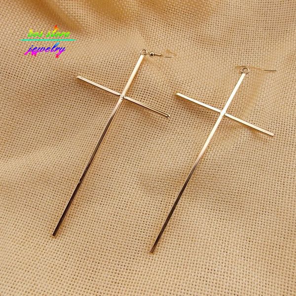 new rock punk relogio feminino super gold long oversized cross statement hook earrings large cross earrings for women 2020, Silver
new rock punk relogio feminino super gold long oversized cross statement hook earrings large cross earrings for women 2020, Silver