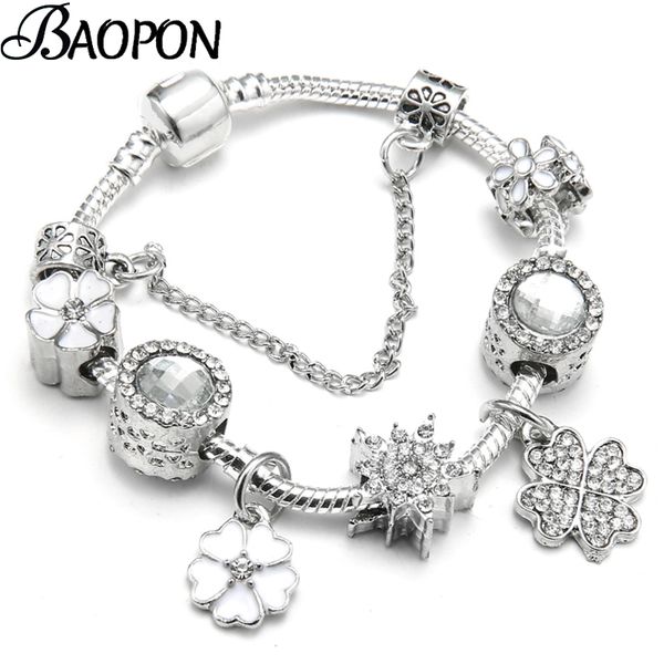 baopon spring style authentic silver plated crystal charm bracelets bangles for women original diy beads fine bracelet jewelry, Golden;silver
baopon spring style authentic silver plated crystal charm bracelets bangles for women original diy beads fine bracelet jewelry, Golden;silver
