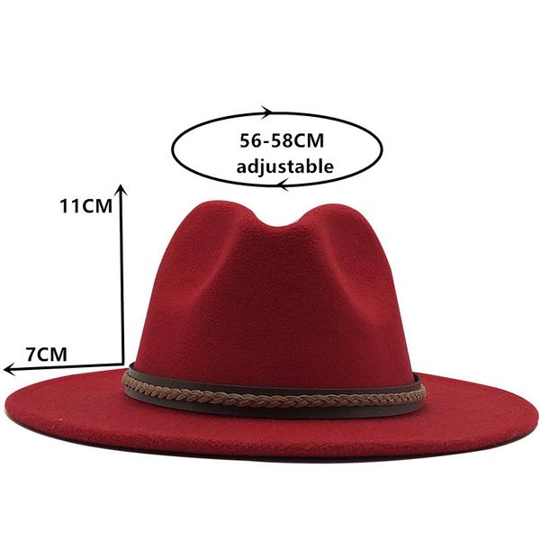 wide brim hats simple hat panama solid color felt fedoras for men women artificial wool jazz cap, Blue;gray
wide brim hats simple hat panama solid color felt fedoras for men women artificial wool jazz cap, Blue;gray