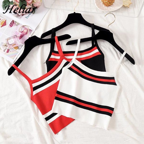 heliar 2020 summer knitting crop striped cotton femme camis women spaghetti tank, White
heliar 2020 summer knitting crop striped cotton femme camis women spaghetti tank, White
