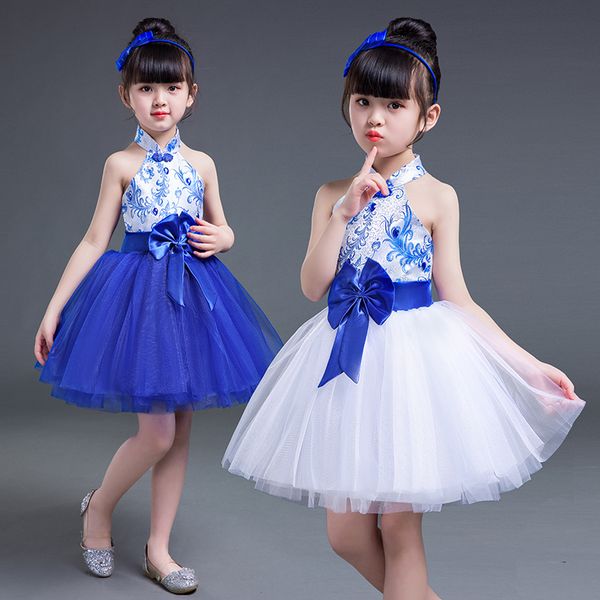 stage wear jazz girl latin dance blue and white porcelain children's performance costumes fluffy skirt girls showgirls dress, Black;red
stage wear jazz girl latin dance blue and white porcelain children's performance costumes fluffy skirt girls showgirls dress, Black;red