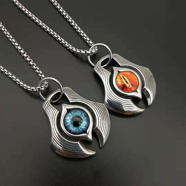 pendant necklaces punk retro stainless steel evil eye pendants for men rock jewelry drop, Silver
pendant necklaces punk retro stainless steel evil eye pendants for men rock jewelry drop, Silver
