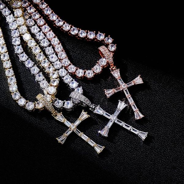 hip hop cross pendant necklace iced out micro pave cubic zirconia tennis chain necklace men women jewelry, Silver
hip hop cross pendant necklace iced out micro pave cubic zirconia tennis chain necklace men women jewelry, Silver