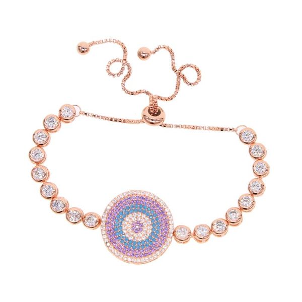 charm bracelets classic blue round evil eye micro pave cz bracelet brilliant tennis chain adjustable bangle femme jewelry, Golden;silver
charm bracelets classic blue round evil eye micro pave cz bracelet brilliant tennis chain adjustable bangle femme jewelry, Golden;silver