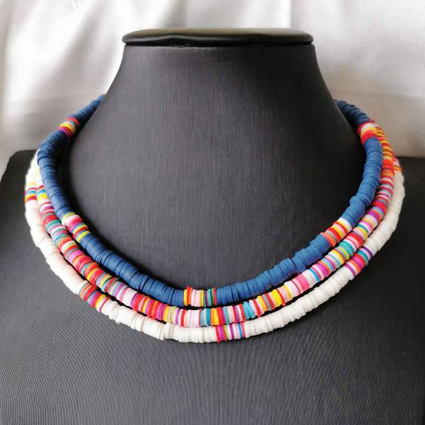 2020 new fashion 6mm soft pottery choker necklace for women bohemian adjustable colorful clay collar necklace gift, Golden;silver
2020 new fashion 6mm soft pottery choker necklace for women bohemian adjustable colorful clay collar necklace gift, Golden;silver