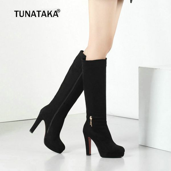 boots women flock knee high square heel fashion platform crystal zipper autumn winter female shoes 2021, Black
boots women flock knee high square heel fashion platform crystal zipper autumn winter female shoes 2021, Black