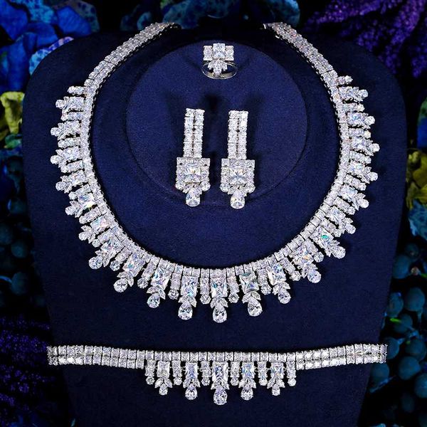 hadiyana vintage zircon jewelry set shining cubic stone big bridal wedding and anniversary 4pcs necklace jewelry set bn7662, Silver
hadiyana vintage zircon jewelry set shining cubic stone big bridal wedding and anniversary 4pcs necklace jewelry set bn7662, Silver