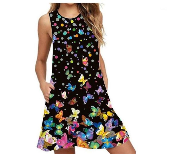 casual dresses fashion sleeveless crew neck designer womens dresses loose summer female clothing butterfly printed womens, Black;gray
casual dresses fashion sleeveless crew neck designer womens dresses loose summer female clothing butterfly printed womens, Black;gray