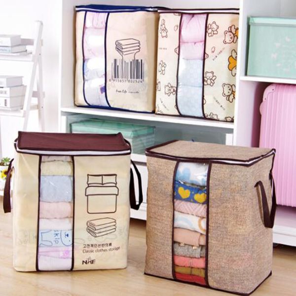 non-woven fabric closet organizer clothes storage bag portable collapsible quilt blanket storage bag 45.5*51*29cm bedroom tools
non-woven fabric closet organizer clothes storage bag portable collapsible quilt blanket storage bag 45.5*51*29cm bedroom tools