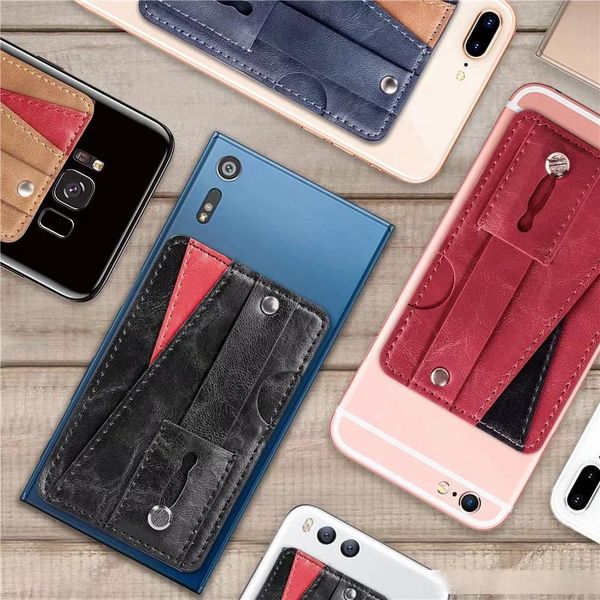 universal multifunction pu leather wallet back sticker cover with card slots finger ring sticker for cell phone case 3m glue
universal multifunction pu leather wallet back sticker cover with card slots finger ring sticker for cell phone case 3m glue