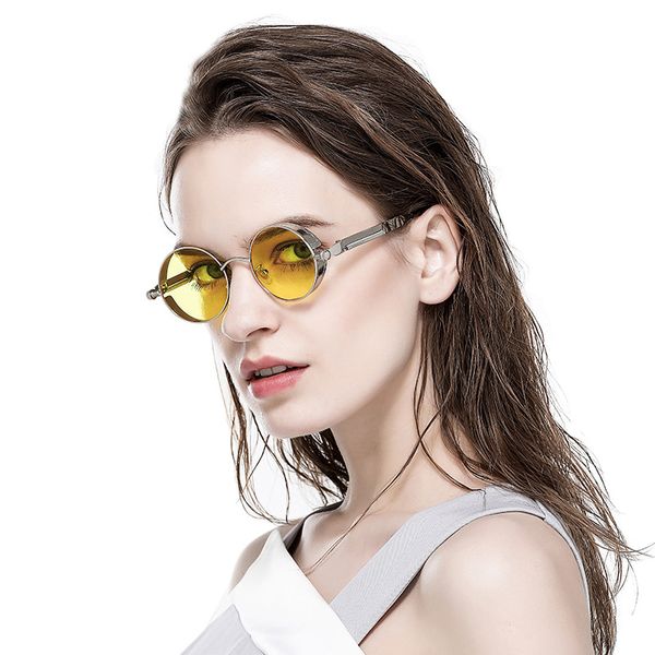 macarons color pchromic sunglasses women polarized vintage chameleon glasses round metal goggles steampunk high quality, White;black
macarons color pchromic sunglasses women polarized vintage chameleon glasses round metal goggles steampunk high quality, White;black