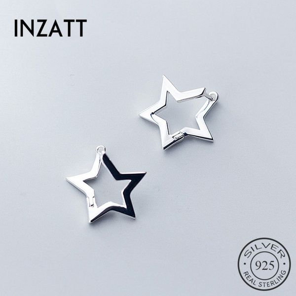 inzareal 925 sterling silver minimalist hollow star hoop earrings for fashion women party fine jewelry accessories gift, Golden;silver
inzareal 925 sterling silver minimalist hollow star hoop earrings for fashion women party fine jewelry accessories gift, Golden;silver