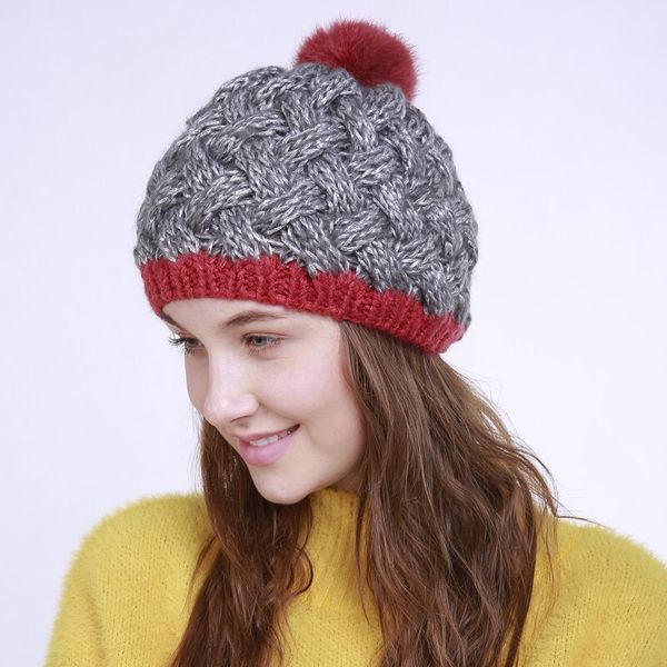 beanie/skull caps korean autumn and winter handmade bamboo double color bright knitted warm hat hair ball wool fashion women, Blue;gray
beanie/skull caps korean autumn and winter handmade bamboo double color bright knitted warm hat hair ball wool fashion women, Blue;gray