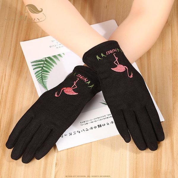sishion retro flamingo embroidered suede touch screen gloves autumn and winter warm female winter driving gloves sp0695, Blue;gray
sishion retro flamingo embroidered suede touch screen gloves autumn and winter warm female winter driving gloves sp0695, Blue;gray