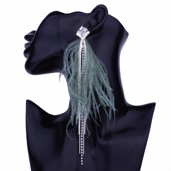 bohemian long feather earring for women big statement earrings tassel rhinestone drop earrings dangle earing ethnic jewelry, Silver
bohemian long feather earring for women big statement earrings tassel rhinestone drop earrings dangle earing ethnic jewelry, Silver