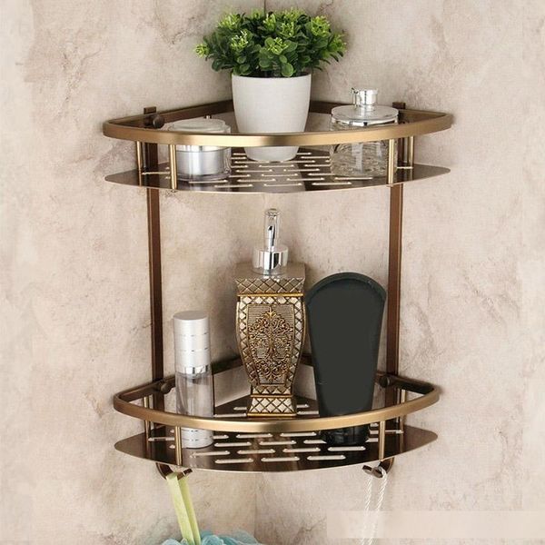 corner wall mounted double bathroom accessories shelf bathroom big basket double shelves
corner wall mounted double bathroom accessories shelf bathroom big basket double shelves