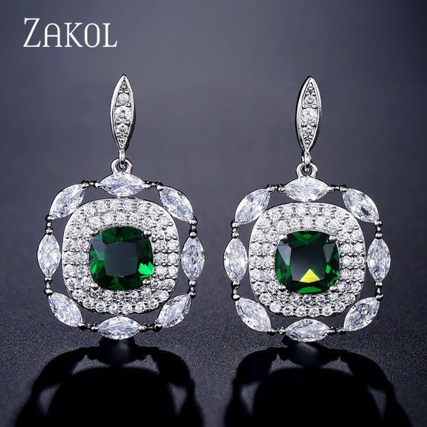 zakol classic square zirconia crystal dangle earrings with tiny cz stone luxury bridal wedding earrings for women fsep2299, Silver
zakol classic square zirconia crystal dangle earrings with tiny cz stone luxury bridal wedding earrings for women fsep2299, Silver
