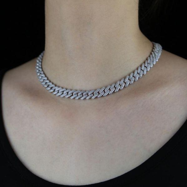 2020 iced out bling 5a cubic zirconia paved miami cuban link chain choker necklaces for women fashion adjustable party jewelry, Silver
2020 iced out bling 5a cubic zirconia paved miami cuban link chain choker necklaces for women fashion adjustable party jewelry, Silver