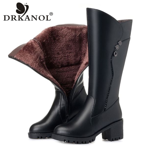 drkanol winter women warm plush boots comfortable thick heel knee high boots women high heel metal rhinestone cotton, Black
drkanol winter women warm plush boots comfortable thick heel knee high boots women high heel metal rhinestone cotton, Black