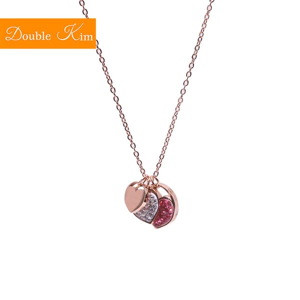 romantic love heart micro zircon pendant necklace titanium stainless steel rose gold chain necklaces trendy women jewelry gift, Silver
romantic love heart micro zircon pendant necklace titanium stainless steel rose gold chain necklaces trendy women jewelry gift, Silver