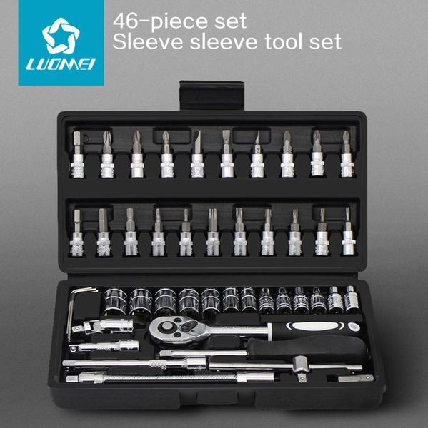 luomei 46-piece hand chrome vanadium tool sets box herramientas de mano taller mecanico lokma anahtar takimi socket set car tool
luomei 46-piece hand chrome vanadium tool sets box herramientas de mano taller mecanico lokma anahtar takimi socket set car tool