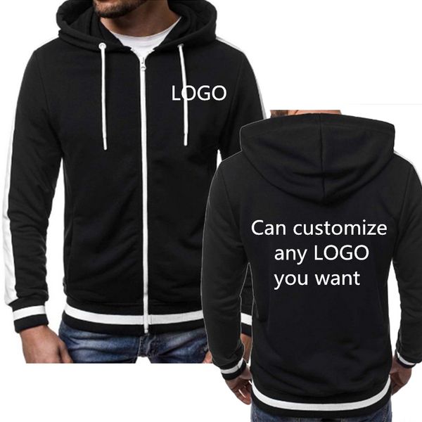 men's jackets spring autumn zip hoodie can custom logo fashion casual color matching sweatshirt cotton mens jacket, Black;brown
men's jackets spring autumn zip hoodie can custom logo fashion casual color matching sweatshirt cotton mens jacket, Black;brown