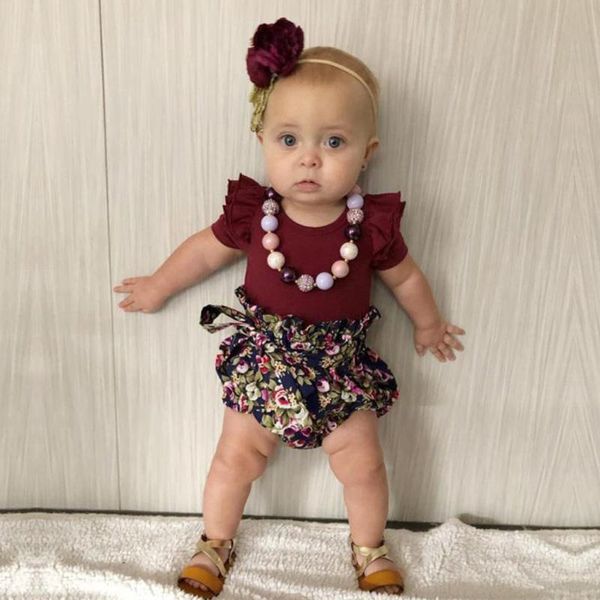 summer new fashion newborn infant baby girls ruffled romper floral print pp shorts outfits wholesale z4, White
summer new fashion newborn infant baby girls ruffled romper floral print pp shorts outfits wholesale z4, White
