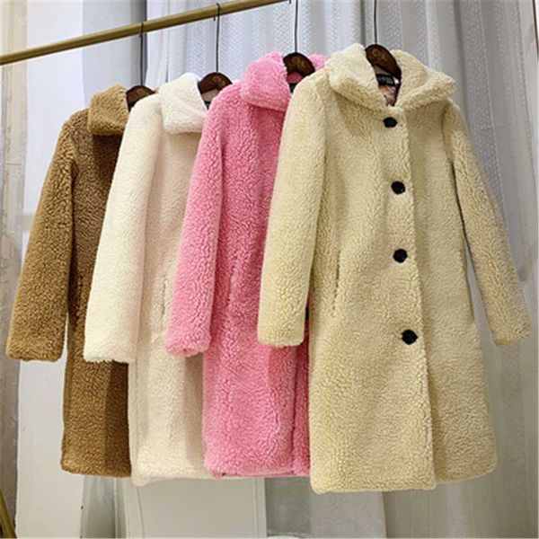 women's fur & faux sheep shearing coat female 2021 winter fashion mid-length high-neck granule wool loose thick jacket, Black
women's fur & faux sheep shearing coat female 2021 winter fashion mid-length high-neck granule wool loose thick jacket, Black