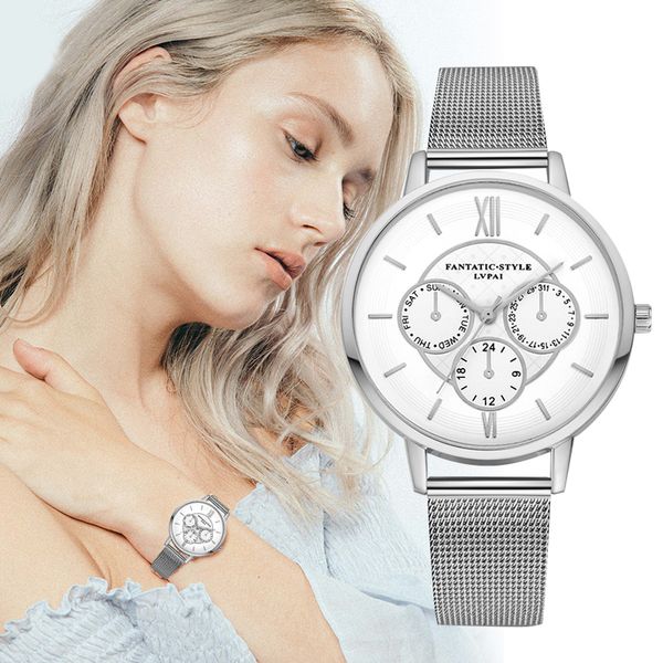 2020 new luxury women's watch silver stainless steel watch women ladies casual dress quartz wristwatch clock, Slivery;brown
2020 new luxury women's watch silver stainless steel watch women ladies casual dress quartz wristwatch clock, Slivery;brown