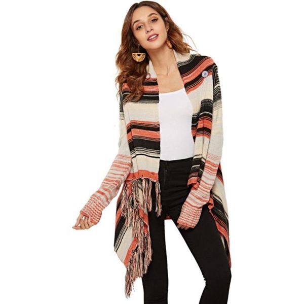 women's knits & tees sweater 2021 european and american clothing fringed ins casual batch shoulder coat, White
women's knits & tees sweater 2021 european and american clothing fringed ins casual batch shoulder coat, White
