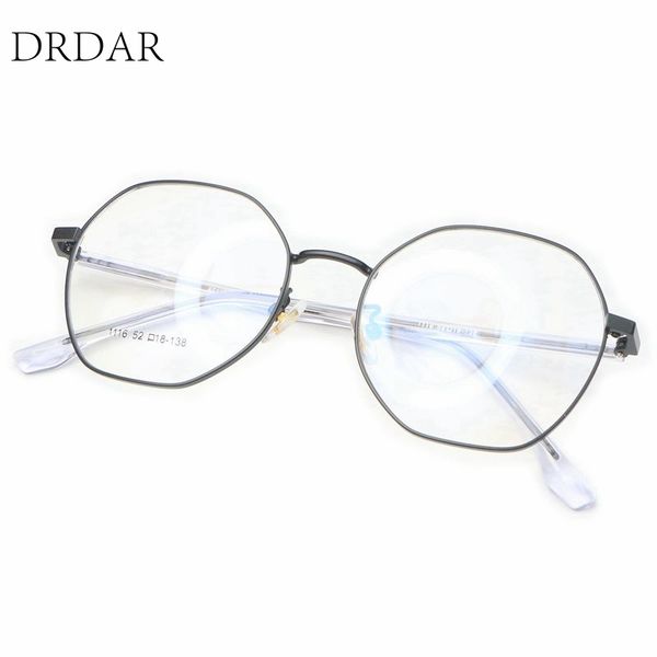 fashion eyeglasses frames women's men metal large frame decorative glasses optical frame silver, Black
fashion eyeglasses frames women's men metal large frame decorative glasses optical frame silver, Black
