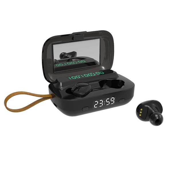 true wireless bluetooth 5.0 earphones touch headsets waterproof headphones stereo noise cancel sport earbuds with 2000mah charging box