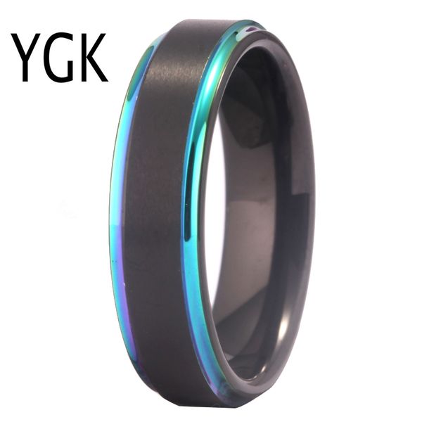 ring for women wedding band engagement rings female bridal jewelry matte black tungsten with rainbow step ring anniversary gift, Golden;silver
ring for women wedding band engagement rings female bridal jewelry matte black tungsten with rainbow step ring anniversary gift, Golden;silver