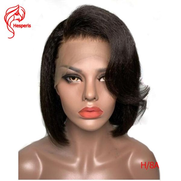hesperis 13x6 yaki straight bob lace wigs high ratio pre plucked 130 density 8"short bob lace front wigs remy brazilian hair, Black;brown
hesperis 13x6 yaki straight bob lace wigs high ratio pre plucked 130 density 8"short bob lace front wigs remy brazilian hair, Black;brown