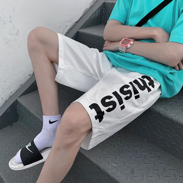 men's shorts 2021 summer korean trend couple harajuku loose japanese large size casual letter printing sports tooling five-point pants, White;black
men's shorts 2021 summer korean trend couple harajuku loose japanese large size casual letter printing sports tooling five-point pants, White;black
