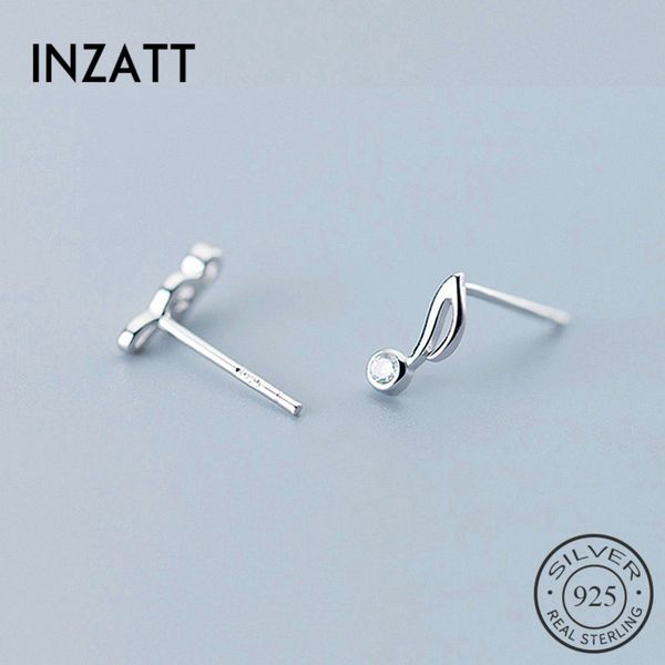 stud inzareal 925 sterling silver minimalist zircon note earrings for fashion women party fine jewelry asymmetry accessories, Golden;silver
stud inzareal 925 sterling silver minimalist zircon note earrings for fashion women party fine jewelry asymmetry accessories, Golden;silver