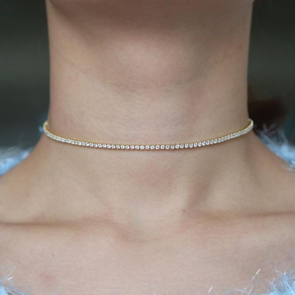 chokers gold filled thin tennis cz choker necklace for lady multi layer statement rainbow color luxury fashion trendy jewelry, Golden;silver
chokers gold filled thin tennis cz choker necklace for lady multi layer statement rainbow color luxury fashion trendy jewelry, Golden;silver