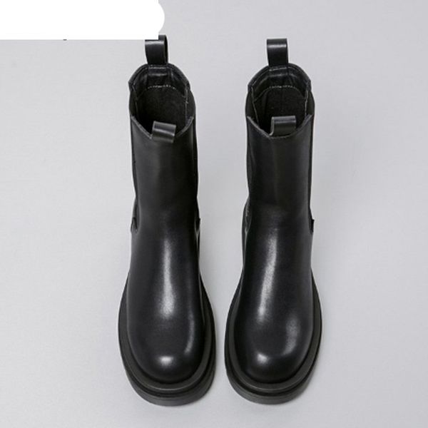 2020 new winter women's boots fashion thick heel mid calf boots round head square heel high pu women's boots, Black
2020 new winter women's boots fashion thick heel mid calf boots round head square heel high pu women's boots, Black