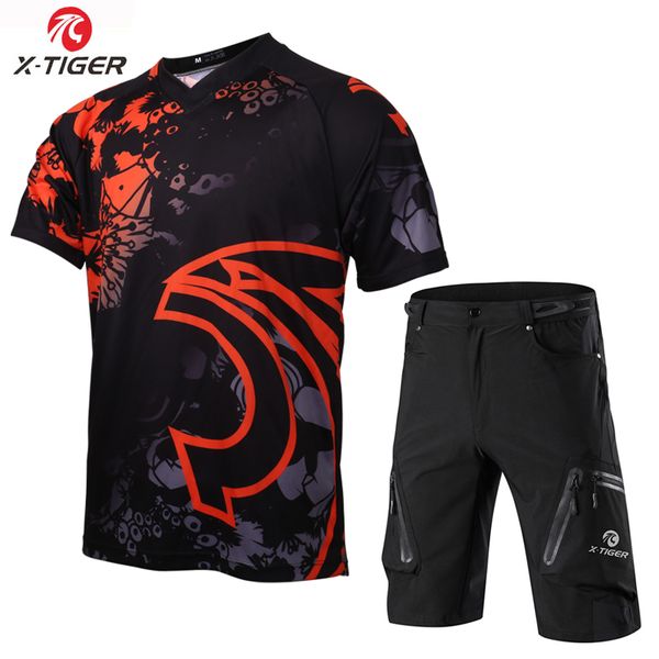 x-tiger pro downhill jerseys set quick-dry bike dh shirt uniform short sleeve anti-uv cycling jerseys motorcycle downhill set, Black;blue
x-tiger pro downhill jerseys set quick-dry bike dh shirt uniform short sleeve anti-uv cycling jerseys motorcycle downhill set, Black;blue