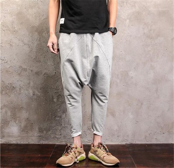 low crotch men trousers fashion elastic waist male clothing men designer loose harem pants casual hip hop style, Black
low crotch men trousers fashion elastic waist male clothing men designer loose harem pants casual hip hop style, Black