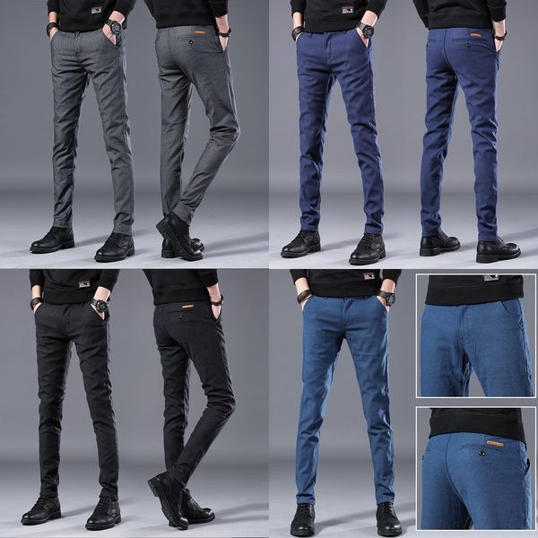 casual spring new youth slim fit cotton fashionable casual pants and trousers and men's trousers korean-style business men's pants, Blue
casual spring new youth slim fit cotton fashionable casual pants and trousers and men's trousers korean-style business men's pants, Blue